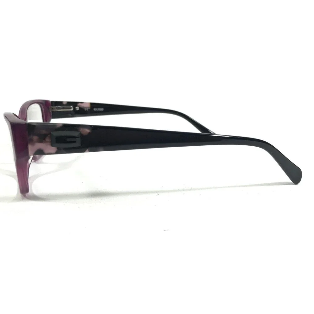Guess Eyeglasses Frames GU2408 PUR Black Clear Purple Cat Eye 54-16-140